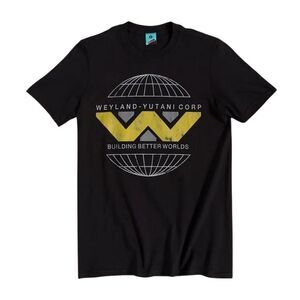 Alien Unisex Adult Weyland Yutani Corp Logo T-Shirt / Black